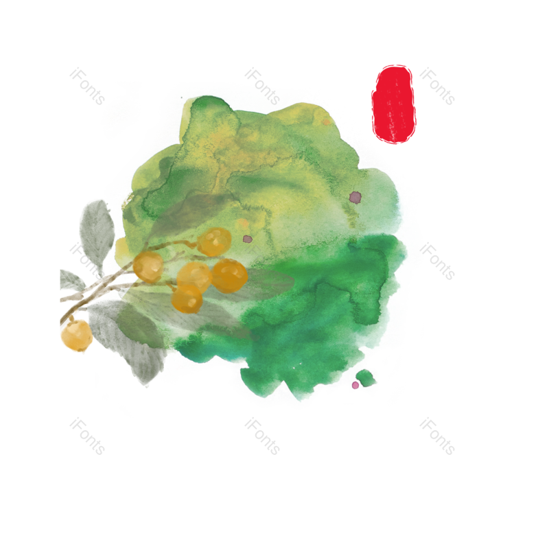 装饰图片,水墨元素,中国风PNG,国画免抠素材